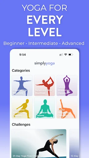 Simply Yoga - Home Workouts screenshot 2