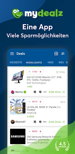 mydealz – Gutscheine, Angebote