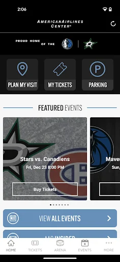 American Airlines Center App screenshot 1