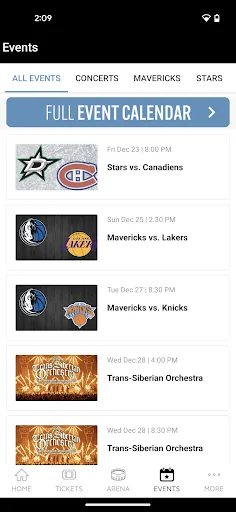 American Airlines Center App screenshot 2