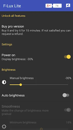 Screen Brightness Control Lite screenshot 3