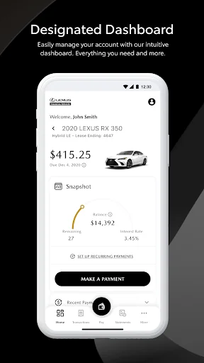 Lexus Financial Services screenshot 2
