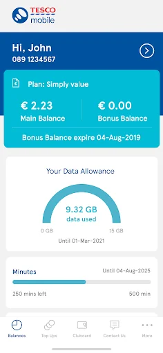 My Tesco Mobile screenshot 1