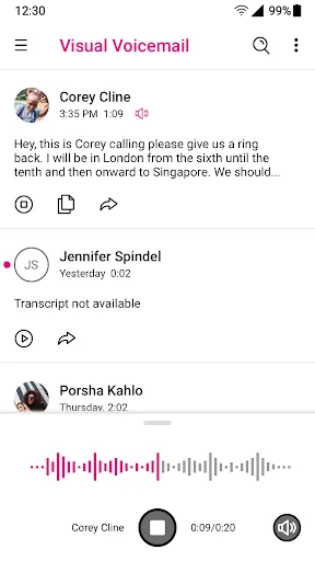 T-Mobile Visual Voicemail screenshot 3