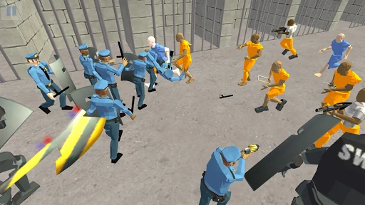 Battle Simulator Prison Police
