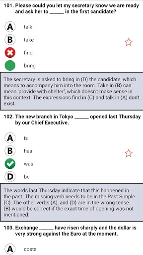 29 Complete – TOEIC® Test screenshot 2