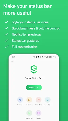 Super Status Bar - Customize screenshot 1