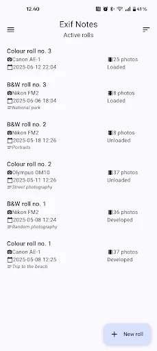 Exif Notes