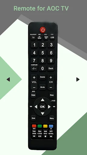Remote for AOC TV screenshot 1
