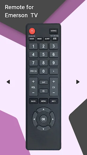 Remote for Emerson TV screenshot 1