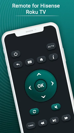 Remote for Hisense Roku TV