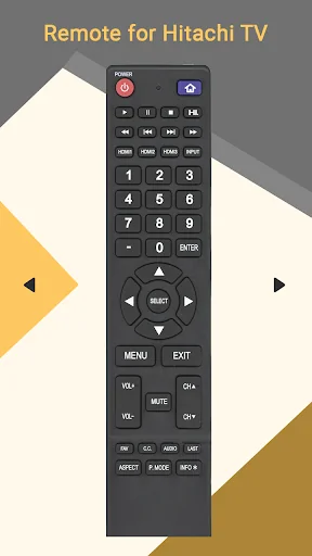 Remote for Hitachi TV screenshot 1