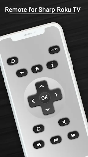 Remote for Sharp Roku TV