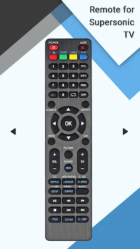 Remote for Supersonic TV