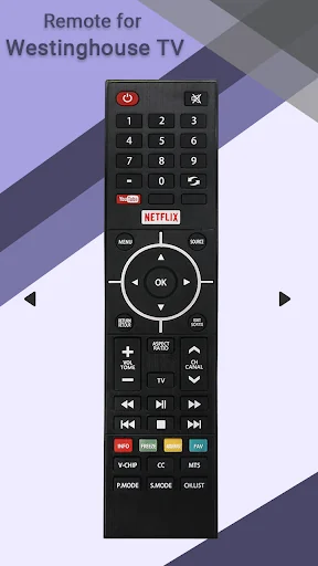 Remote for Westinghouse TV screenshot 1