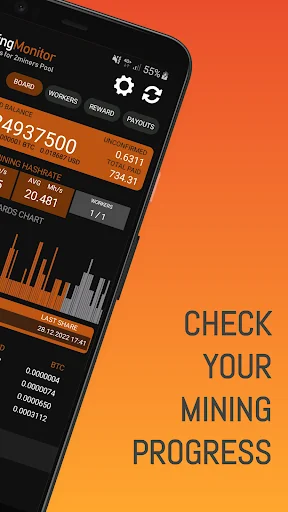Mining Monitor 4 2miners Pool screenshot 2
