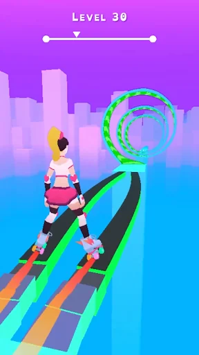 Sky Roller: Rainbow Skating screenshot 1