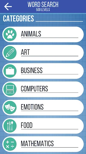 Word Search - 500 Levels screenshot 1