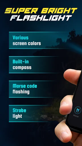 Flashlight - morse & compass