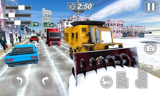 Snow Excavator Crane Simulator