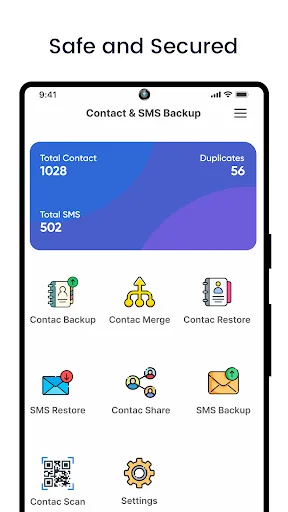 Contact SMS Backup screenshot 1