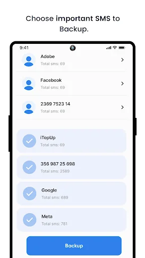 Contact SMS Backup screenshot 3