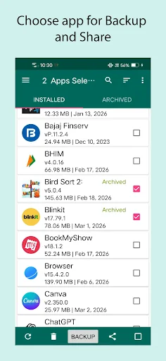 Apps Backup and Restore screenshot 2