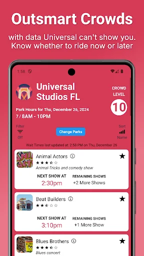 Universal Orlando Lines screenshot 1