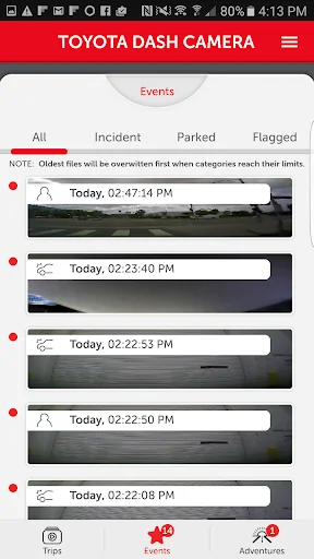Toyota Dashcam Viewer screenshot 2