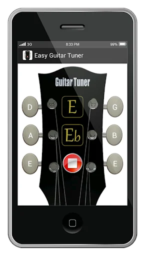 Easy Guitar Tuner screenshot 1
