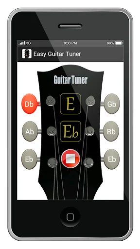 Easy Guitar Tuner screenshot 2