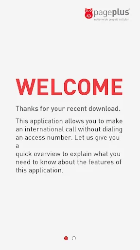 Page Plus Global Dialer screenshot 1