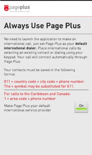 Page Plus Global Dialer screenshot 2