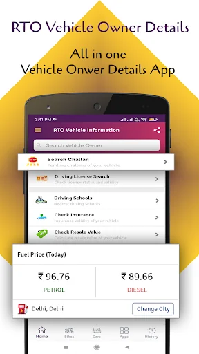 RTO Vehicle Information App