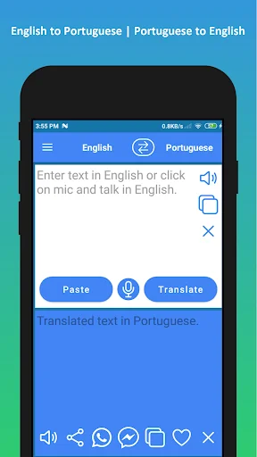 Portuguese English Translator