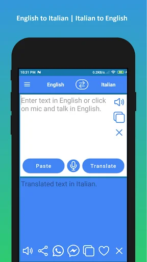 English to Italian Translator screenshot 1