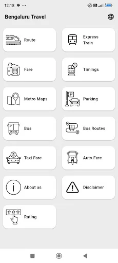 Bangalore Metro Route Map Fare screenshot 1