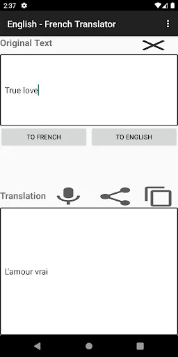 English - French Translator screenshot 1