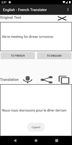 English - French Translator screenshot 2