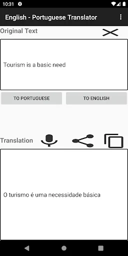English Portuguese Translator screenshot 3