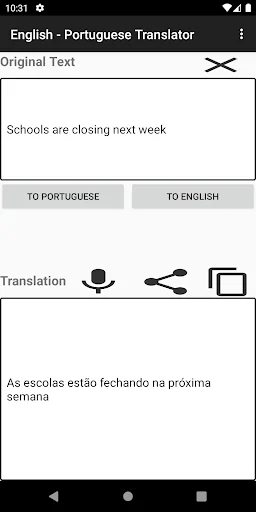 English Portuguese Translator screenshot 4