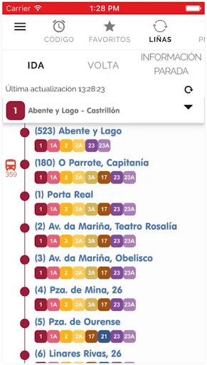 Tranvias Coruña screenshot 1