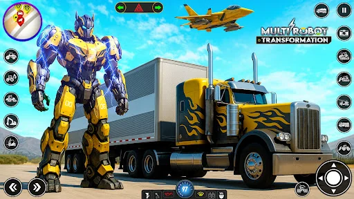 Robot Transform Car Games 3D screenshot 1