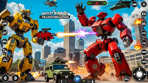 Robot Transform Car Games 3D screenshot 2