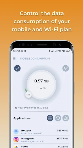 Mobile Data Consumption screenshot 1