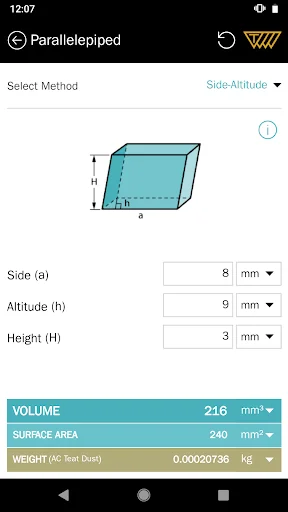 Area Volume Calculator screenshot 2