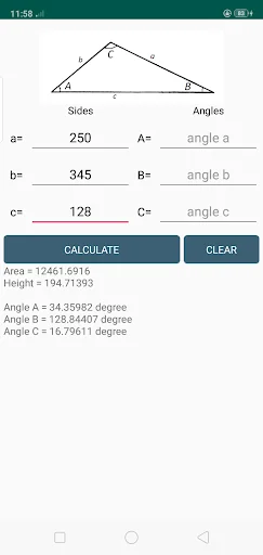 Triangle + Trigonometry Calc