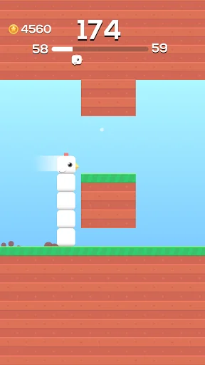Square Bird - Flappy Chicken screenshot 1