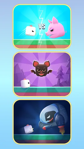 Square Bird - Flappy Chicken screenshot 2