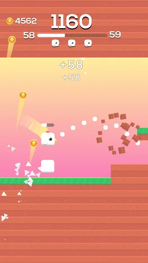 Square Bird - Flappy Chicken screenshot 3